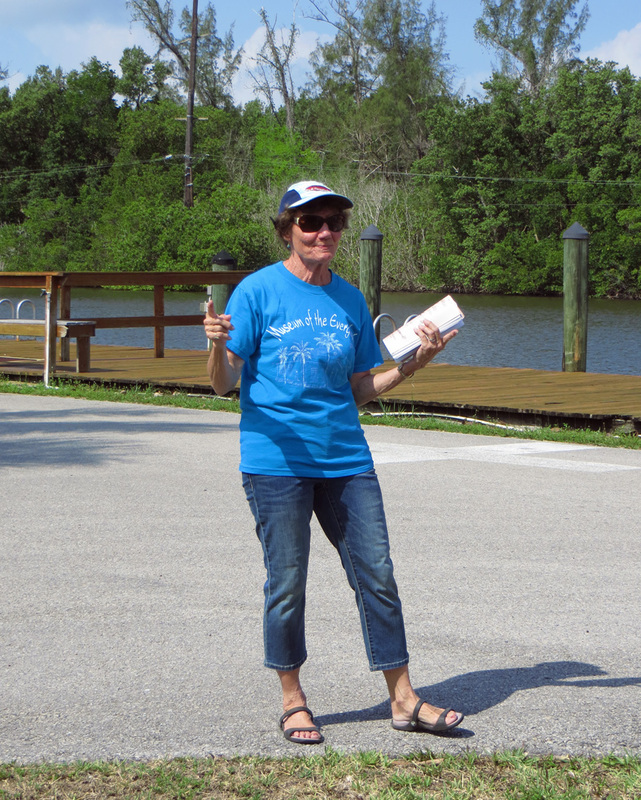 Patty Huff leads walking tours for the Museum of the Everglades