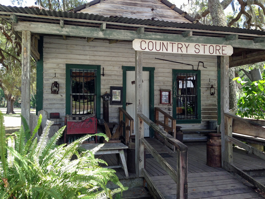 The country store at Pioneer Settlement Barberville Florida